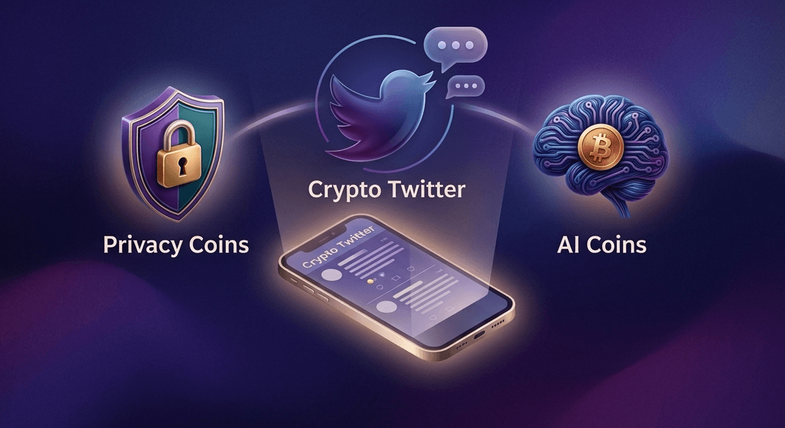 From AI Tokens to Privacy Coins: What Crypto Twitter Is Actually Telling Us About the Next Onchain Cycle